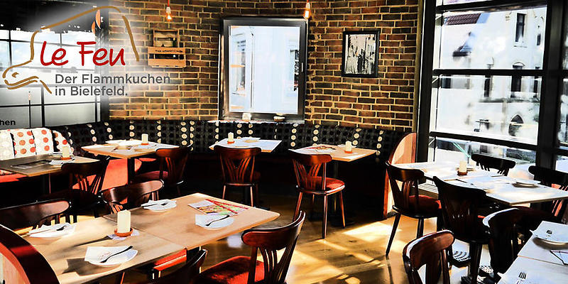 Gutschein - Le Feu - Das Flammkuchenrestaurant - 25,- € statt 50,-